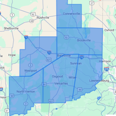 Reliable Air Service Area Map