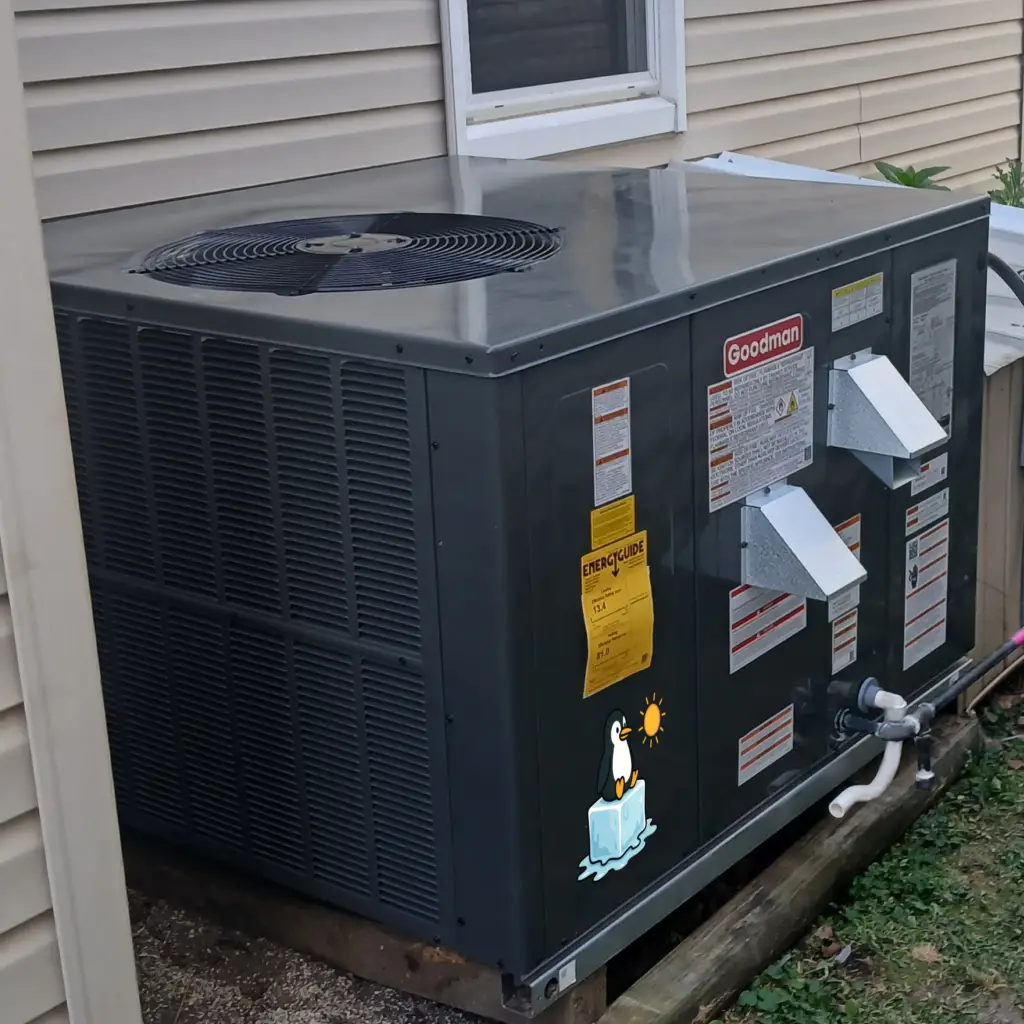 Installation of package unit in Greensburg, Indian